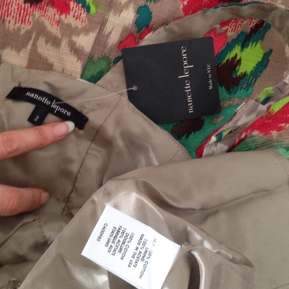 Nanette lepore floral print ruffle fit flare blooming dress - Picture 4 of 4